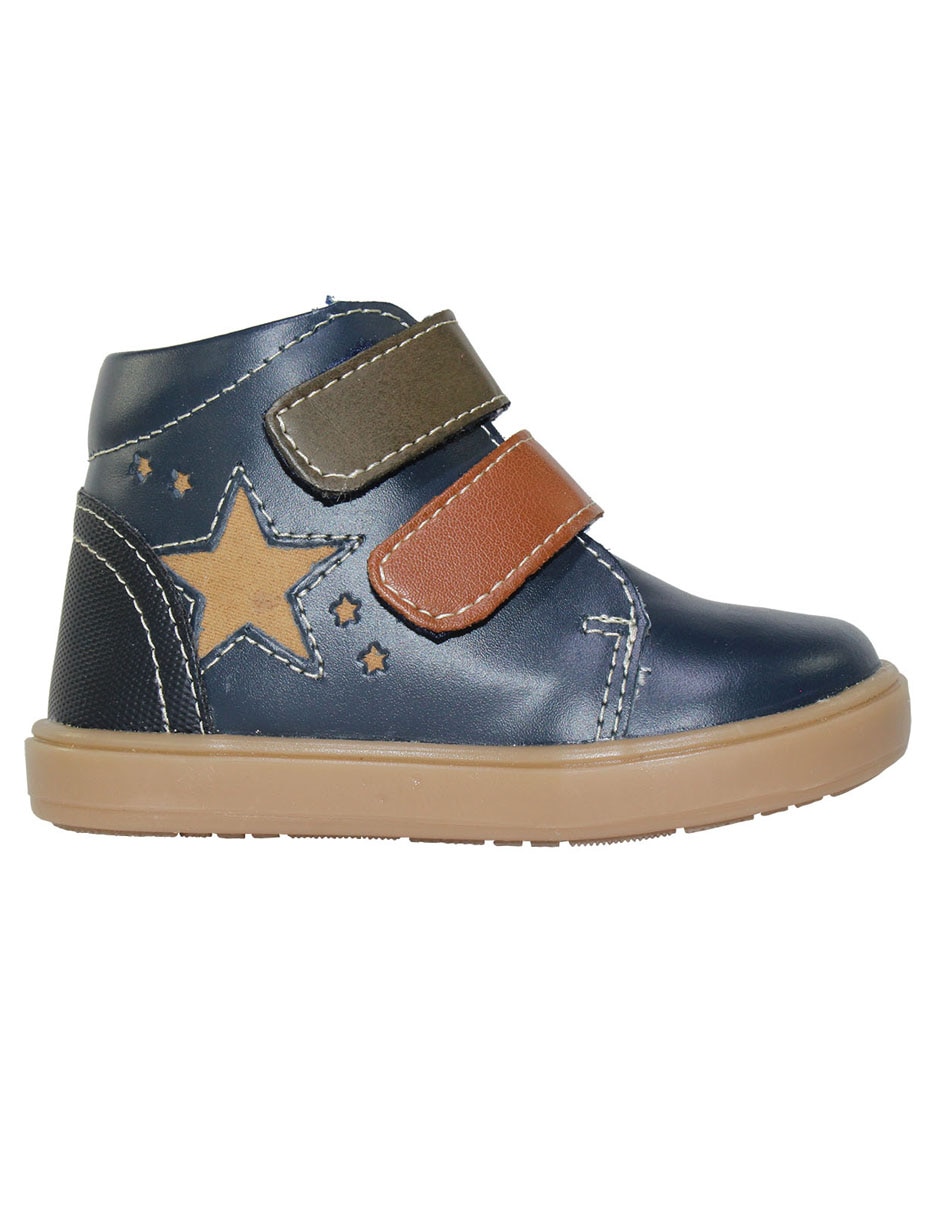 Bota de piel Leon para bebé niño