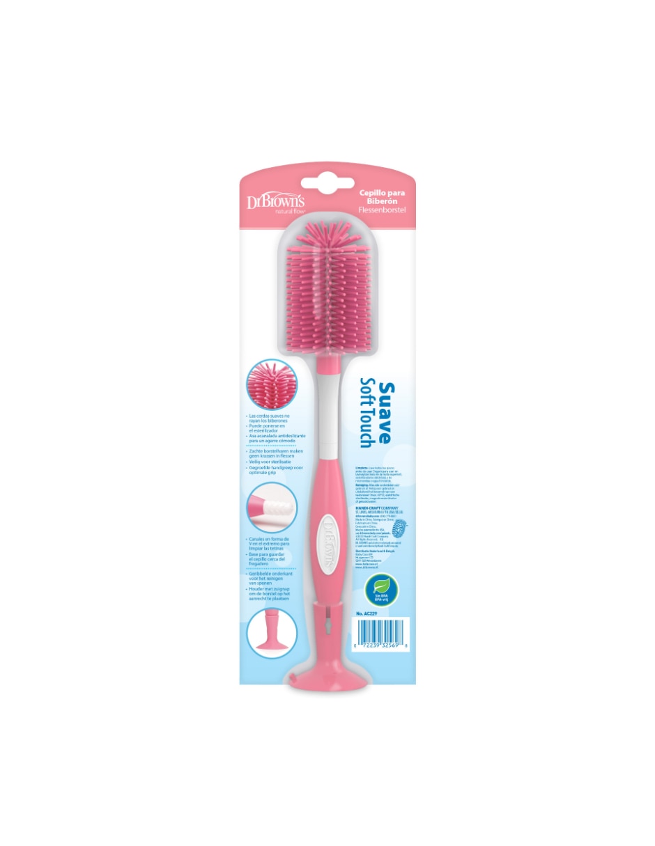 Cepillo para biberones con cerdas suaves Cepillo para biberones con cerdas suaves