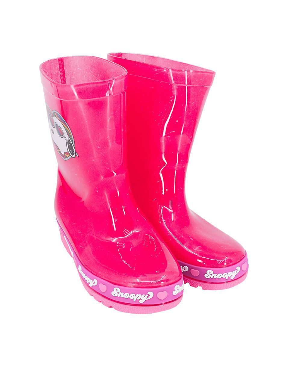 Bota de lluvia Snoopy para niña