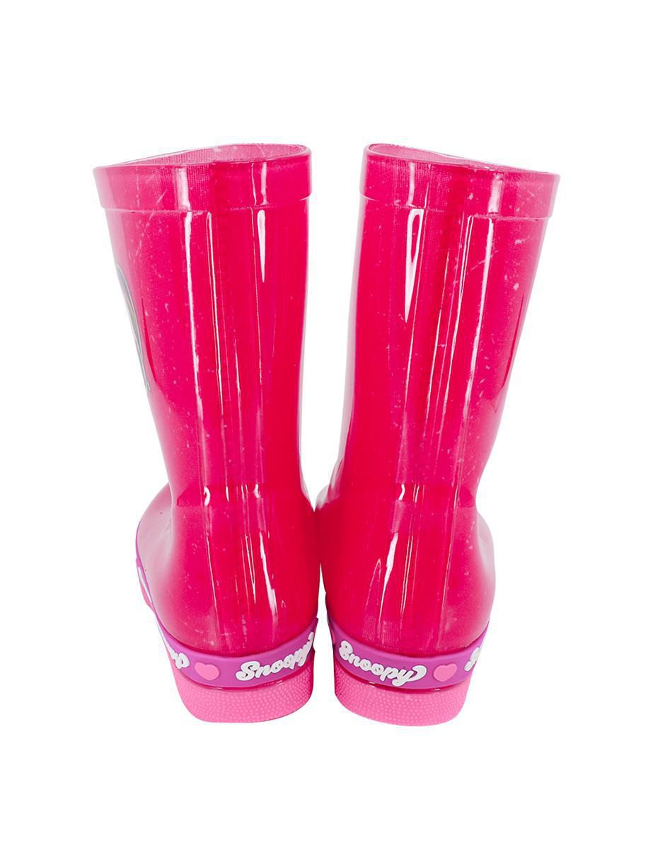 Bota de lluvia Snoopy para niña