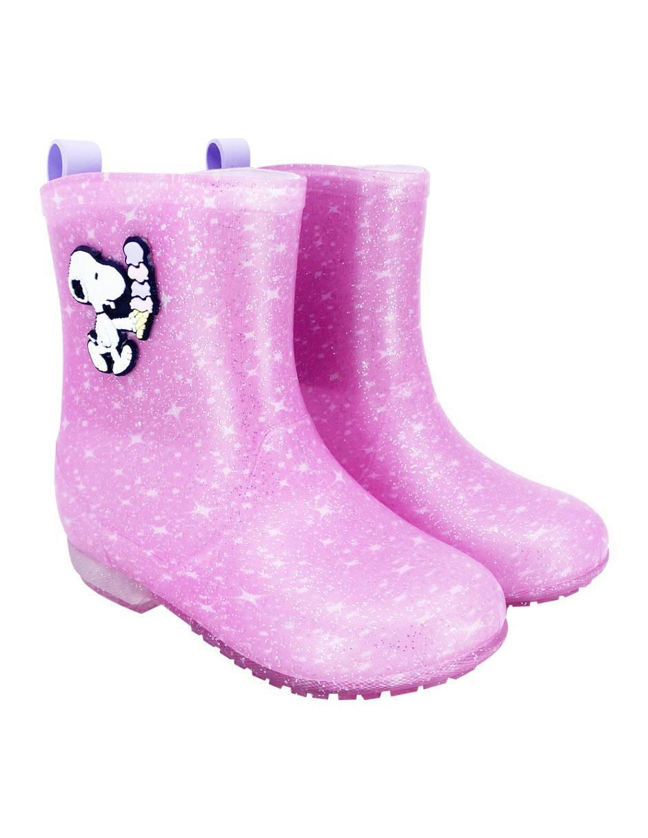 Bota de lluvia Snoopy para niña