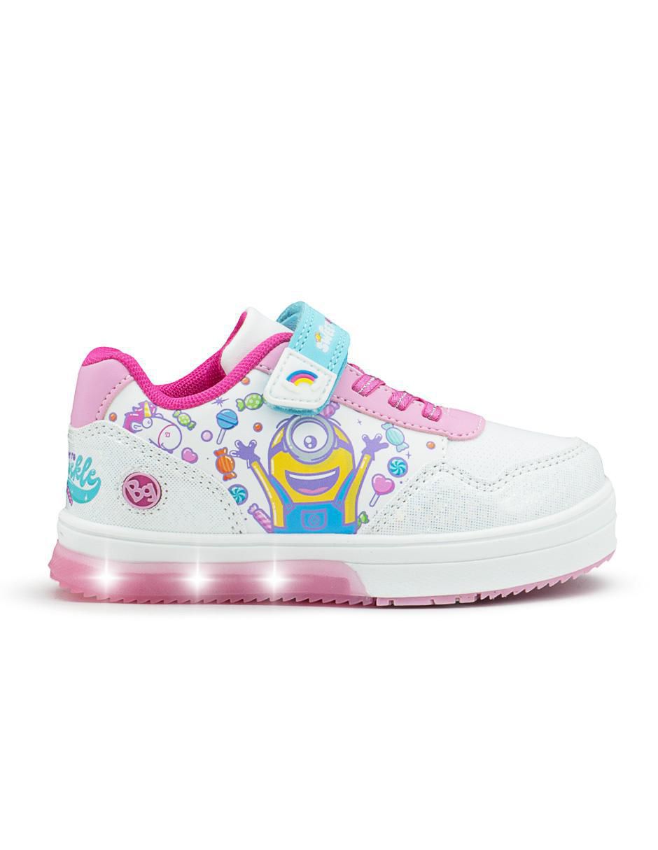 Tenis con luz para niña Back To School Minions