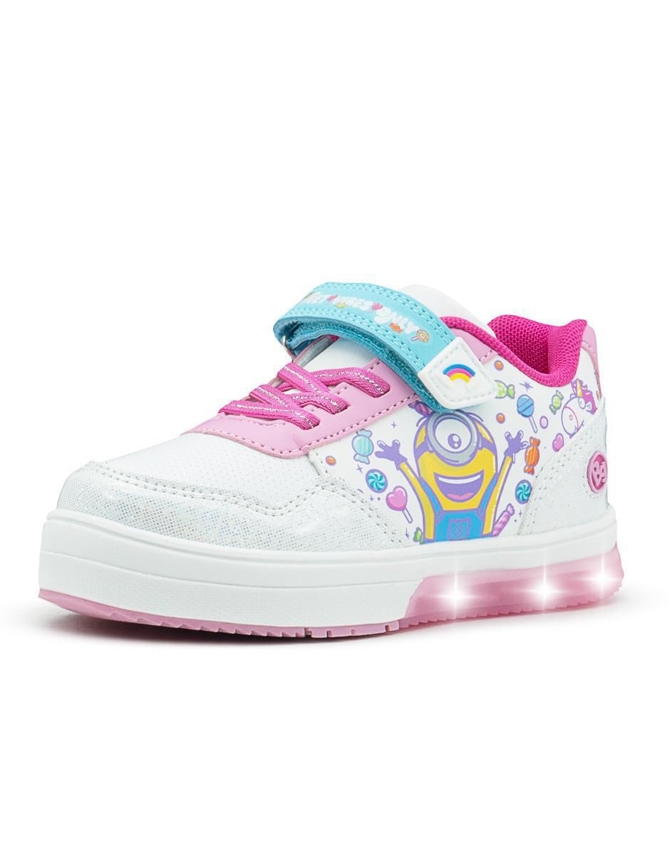 Tenis con luz para niña Back To School Minions