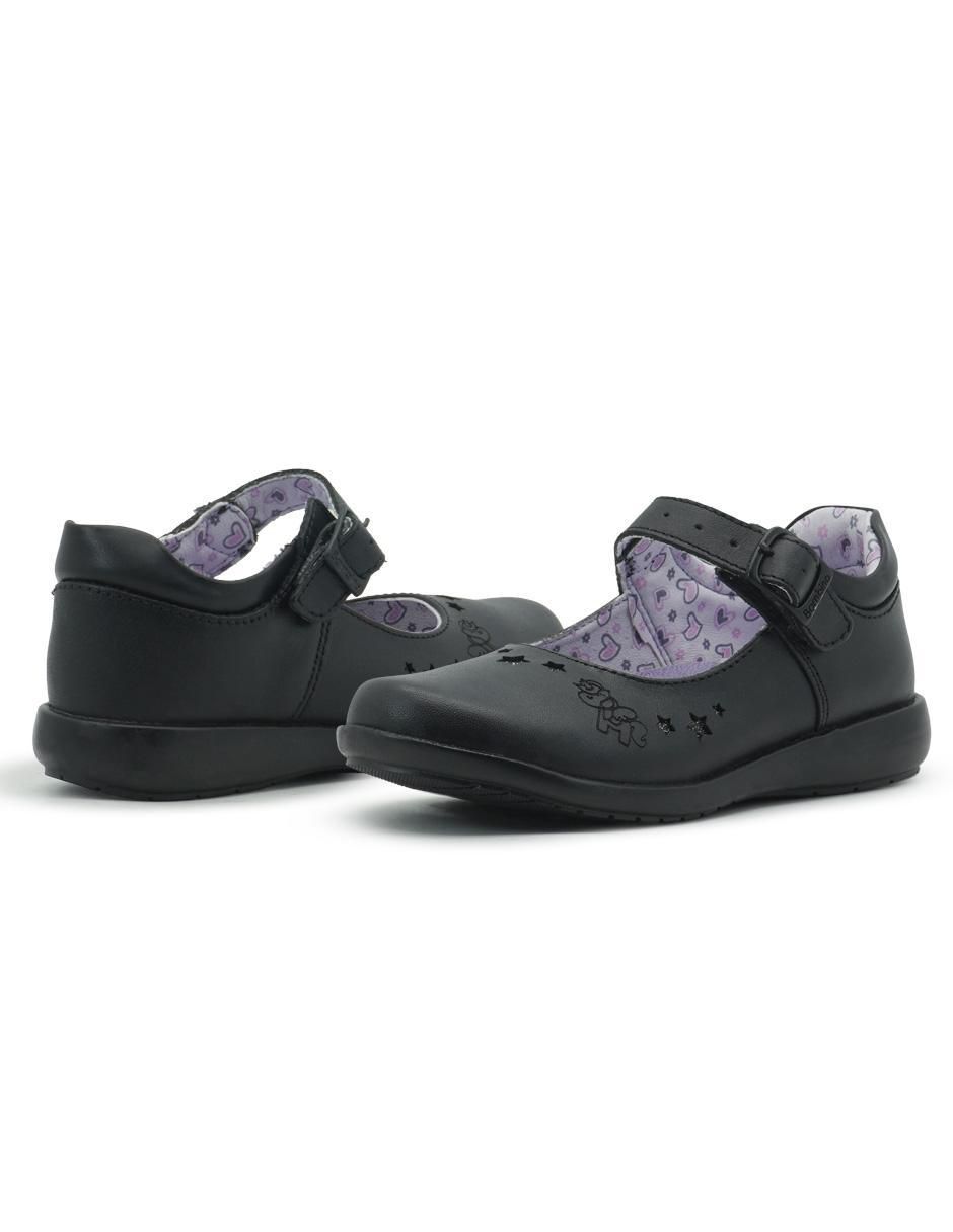 Zapato Back To School de piel para niña 3