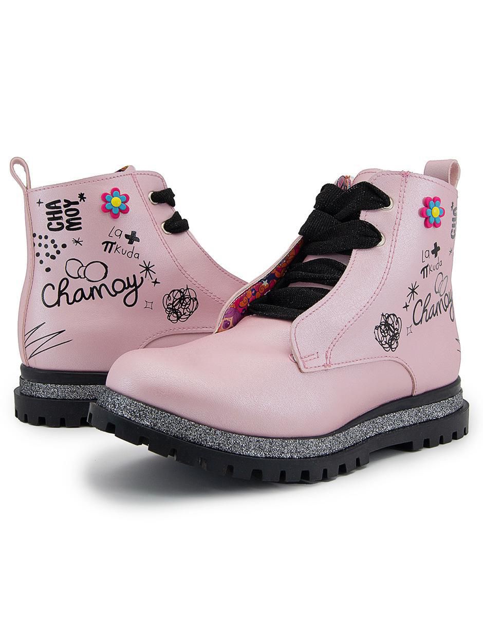 Bota Combat Boots Chamoy para niña 3