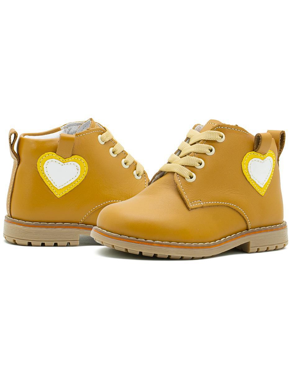 Bota de piel Preandante para niña