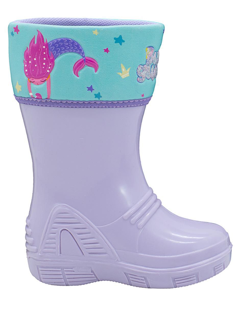 Bota de lluvia Trendy Sirena para niña