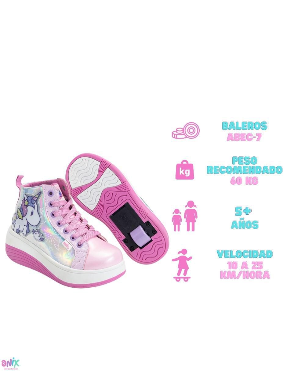 Tenis con ruedas para niña Magic Fireworks Unicornio