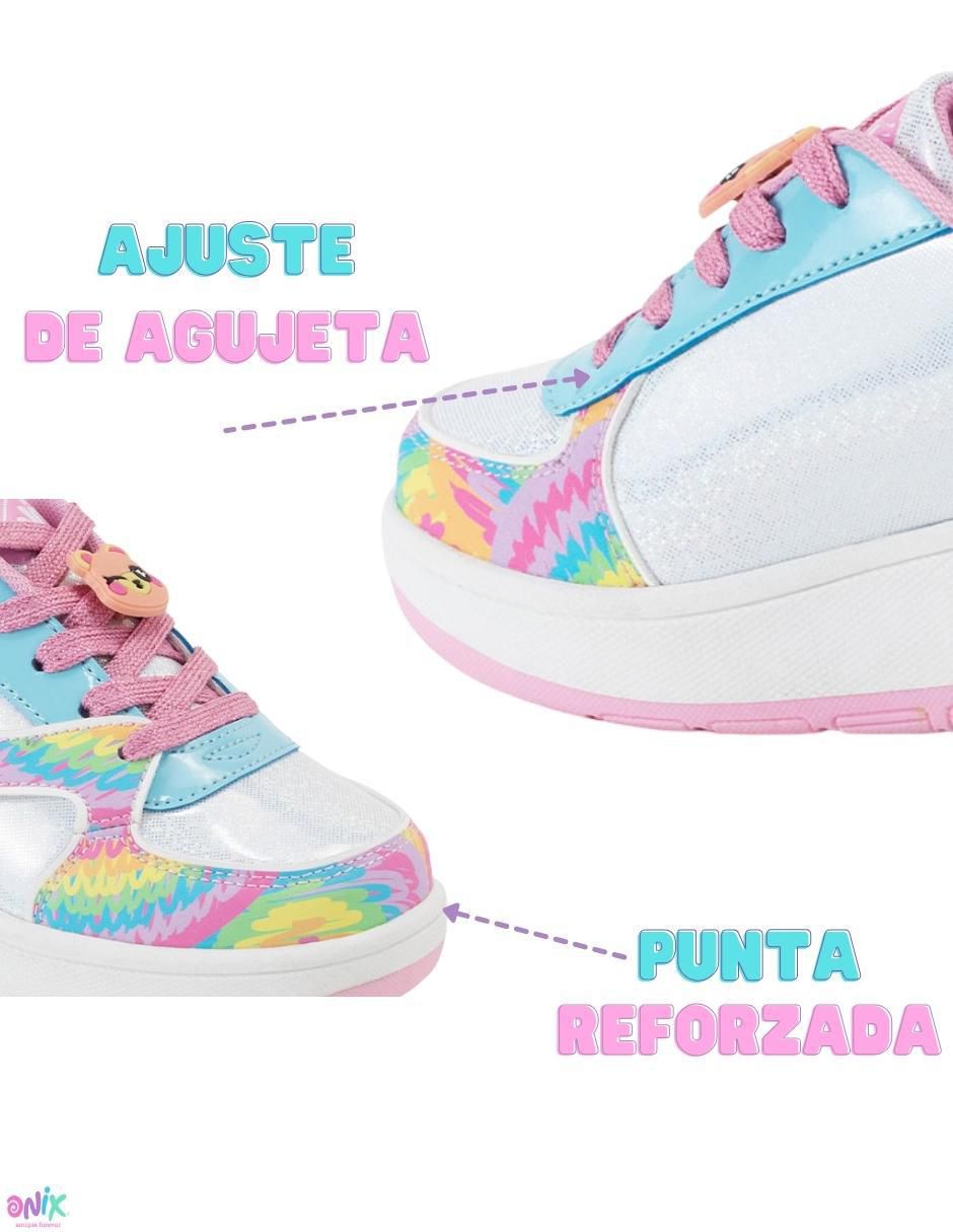 Tenis con ruedas para niña Onix Fun Doodles Multicolor 8