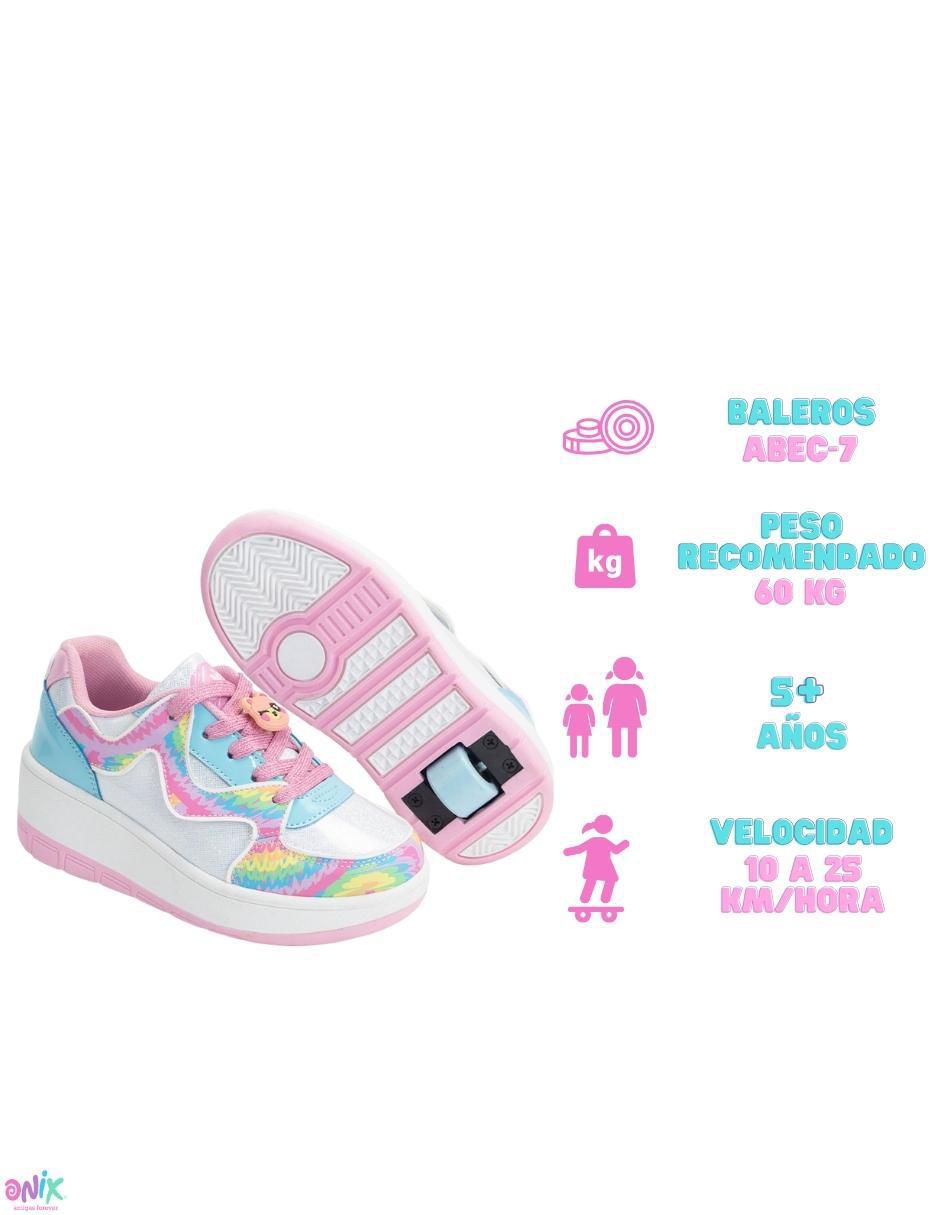 Tenis con ruedas para niña Onix Fun Doodles Multicolor 10