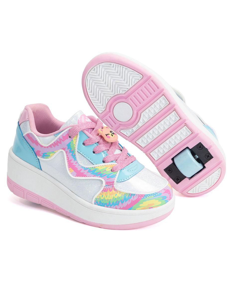 Tenis con ruedas para niña Onix Fun Doodles Multicolor