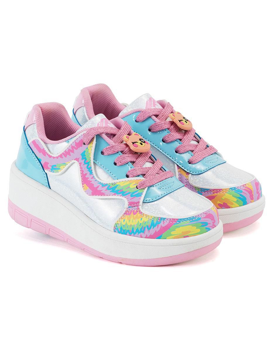 Tenis con ruedas para niña Onix Fun Doodles Multicolor 6