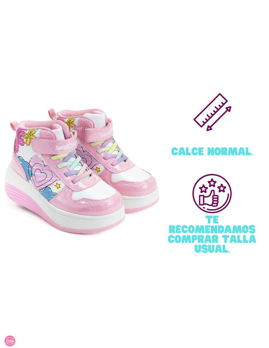 Tenis con ruedas para niña Doodles Rollers 12