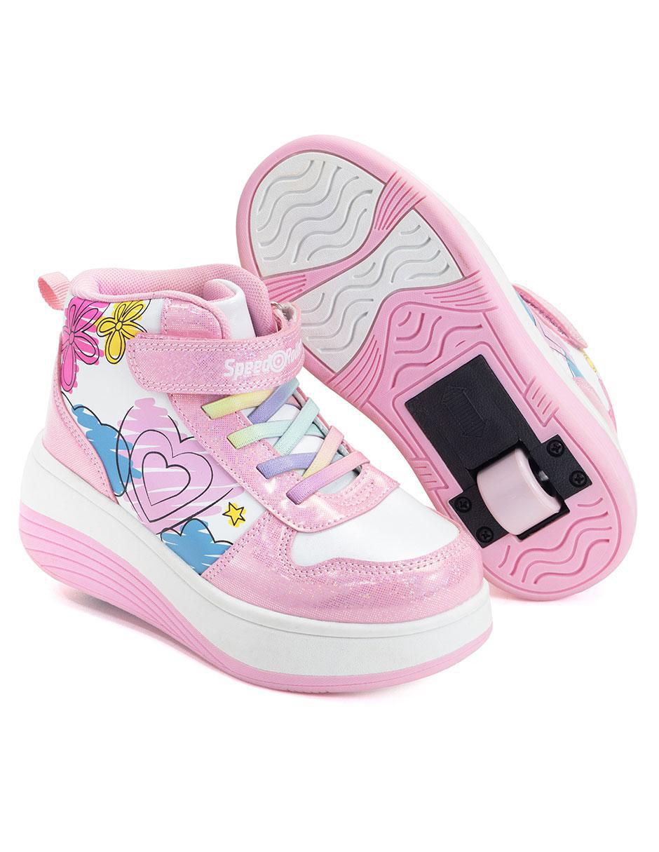 Tenis con ruedas para niña Doodles Rollers 10