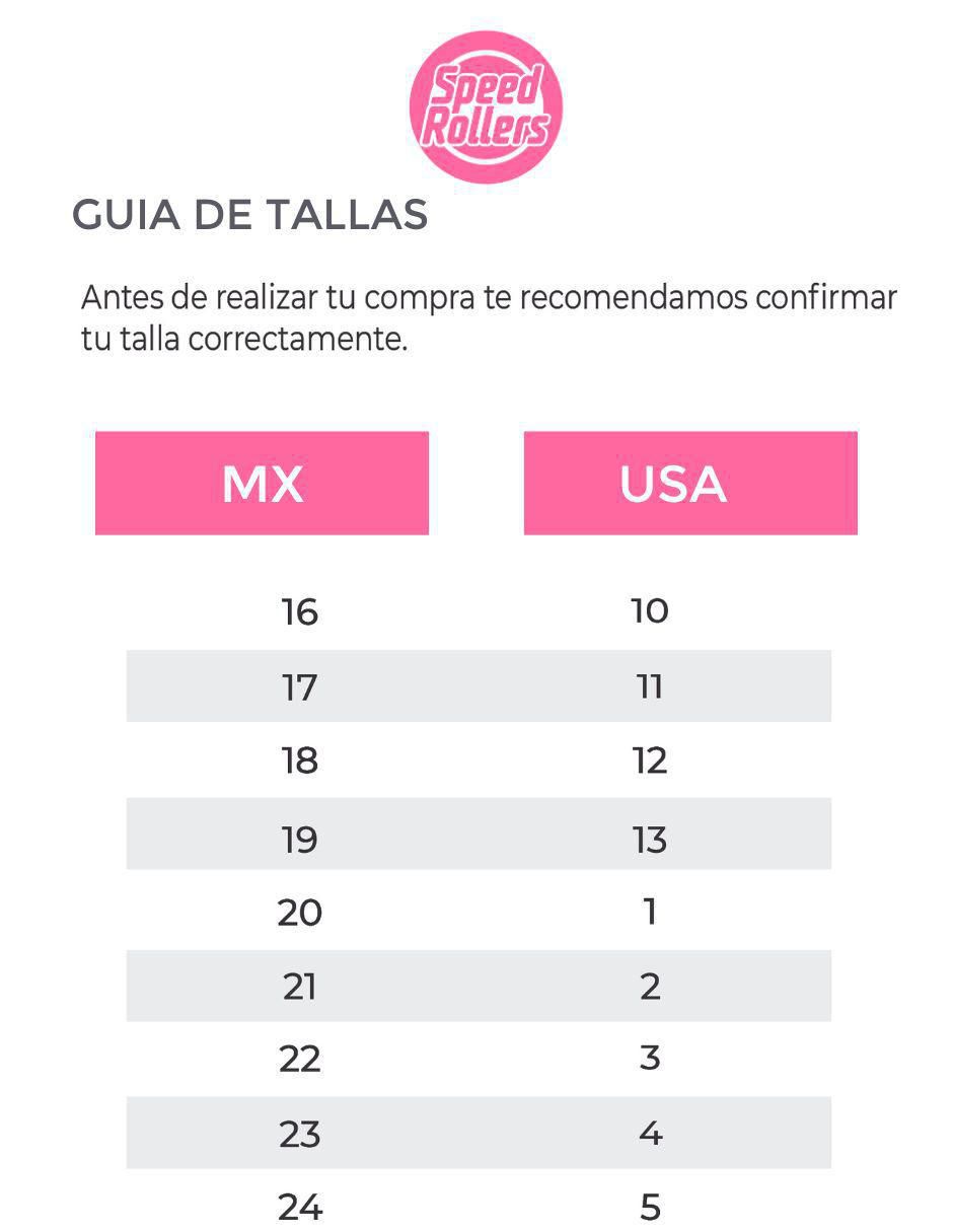 Tenis con ruedas para niña Shooting Star Speed