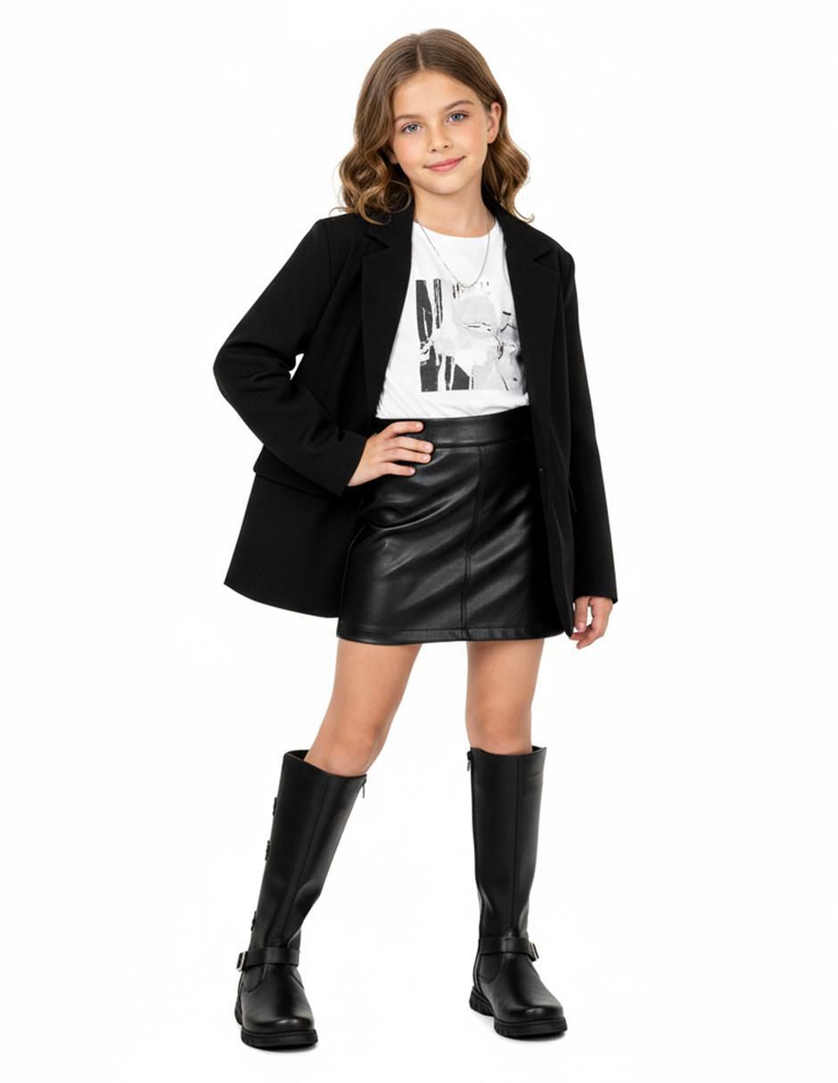 Bota de piel para niña 11
