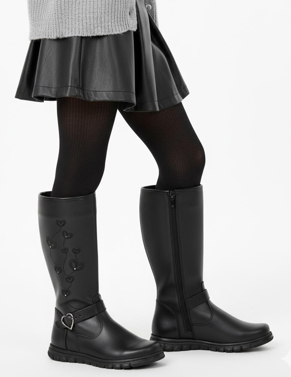 Bota de piel para niña 9