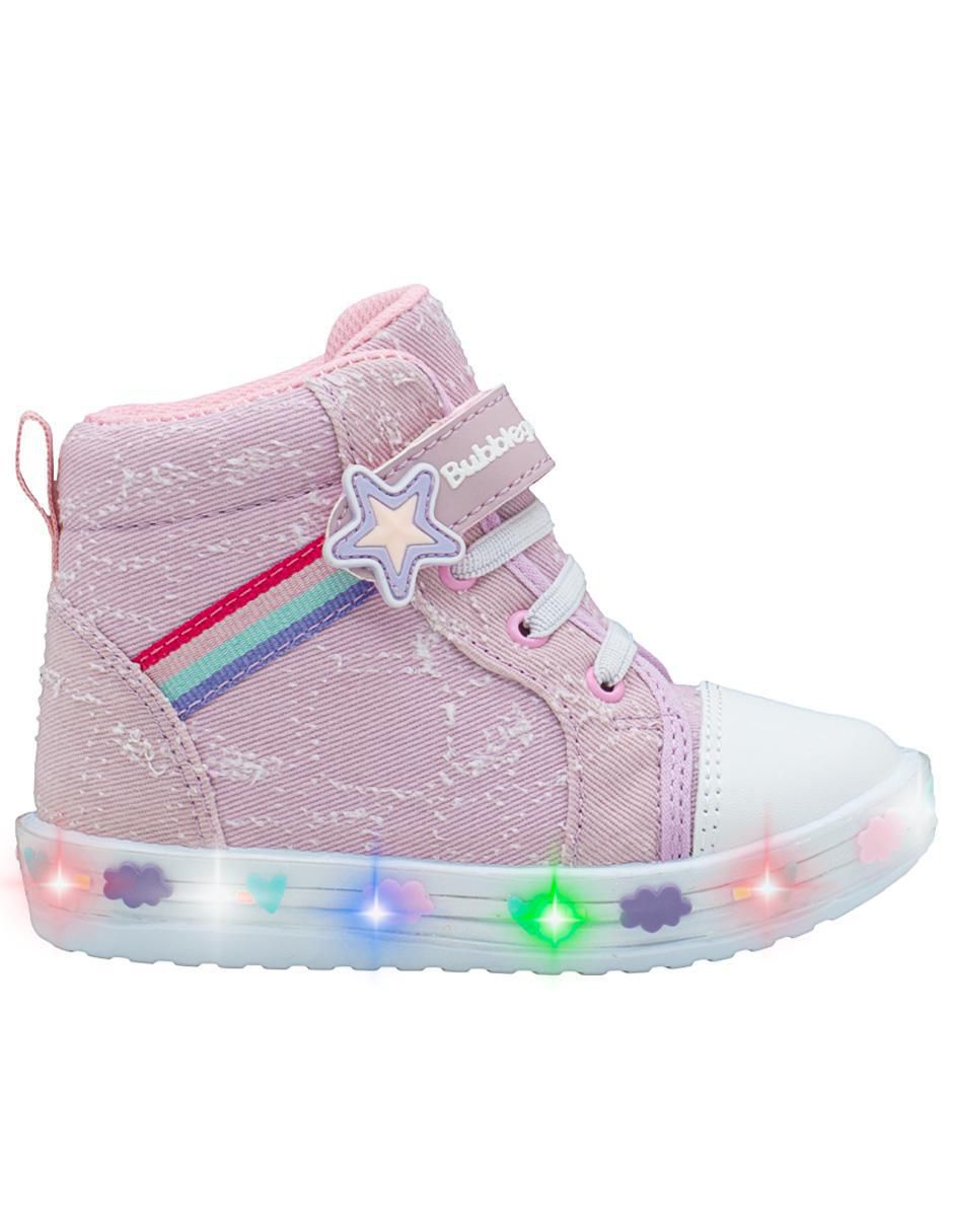 Tenis luz led Bubble Gummers para niña Soft Step