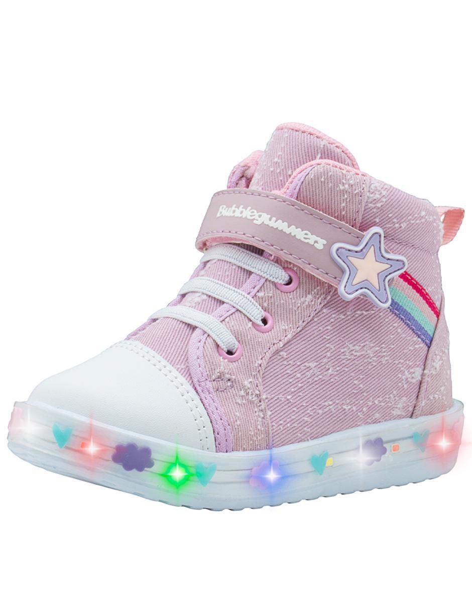 Tenis luz led Bubble Gummers para niña Soft Step