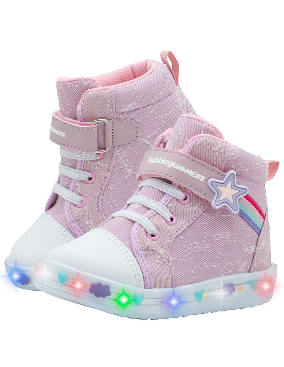 Tenis luz led Bubble Gummers para niña Soft Step