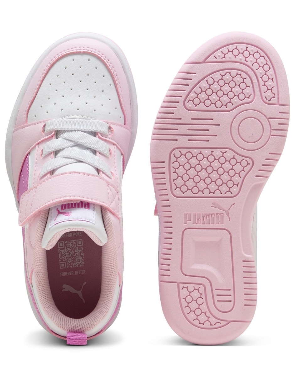 Tenis para niña Rebound V6 Lo Ac Ps