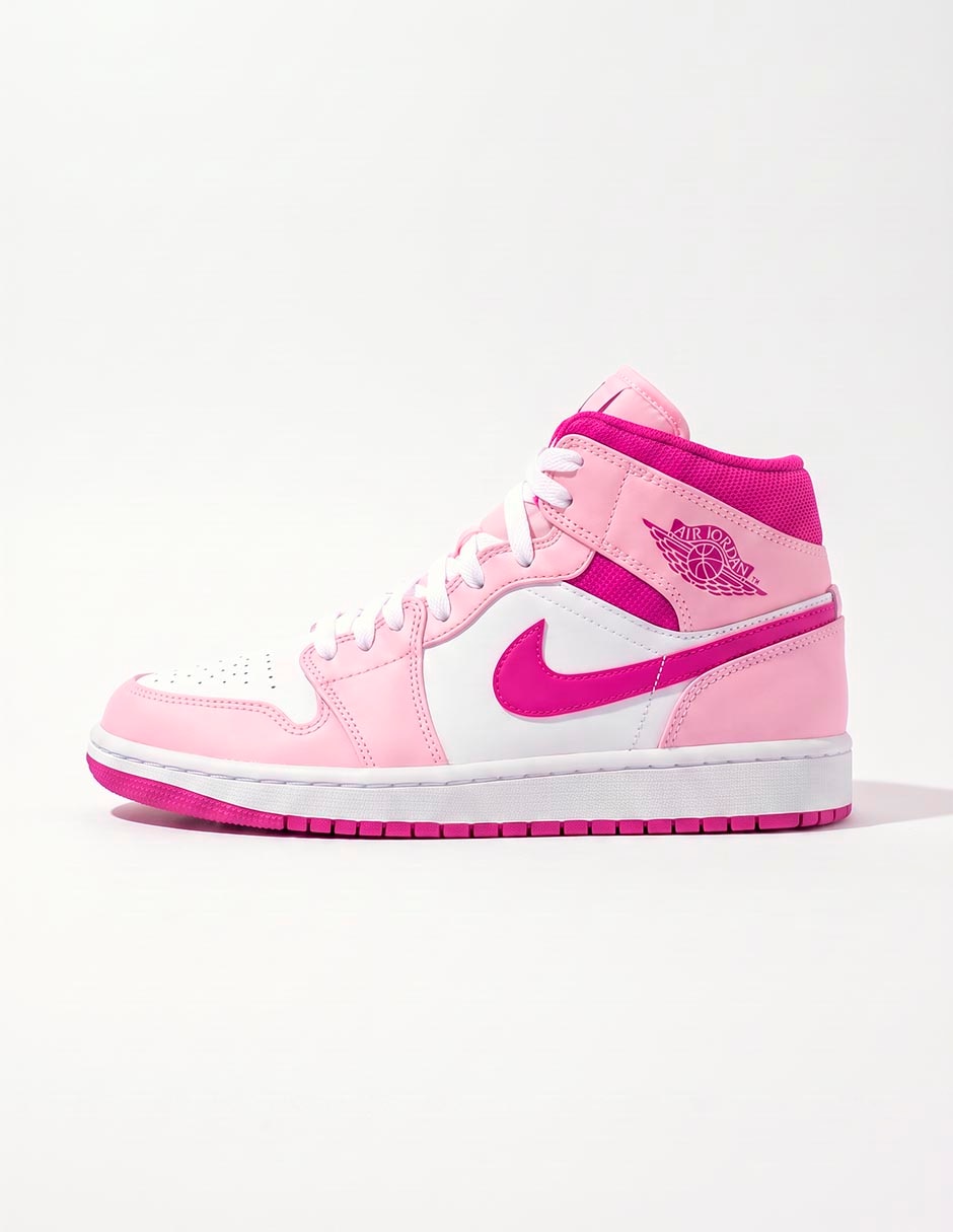 Tenis para niña air jordan 1 mid fierce pink Tenis para niña air jordan 1 mid fierce pink