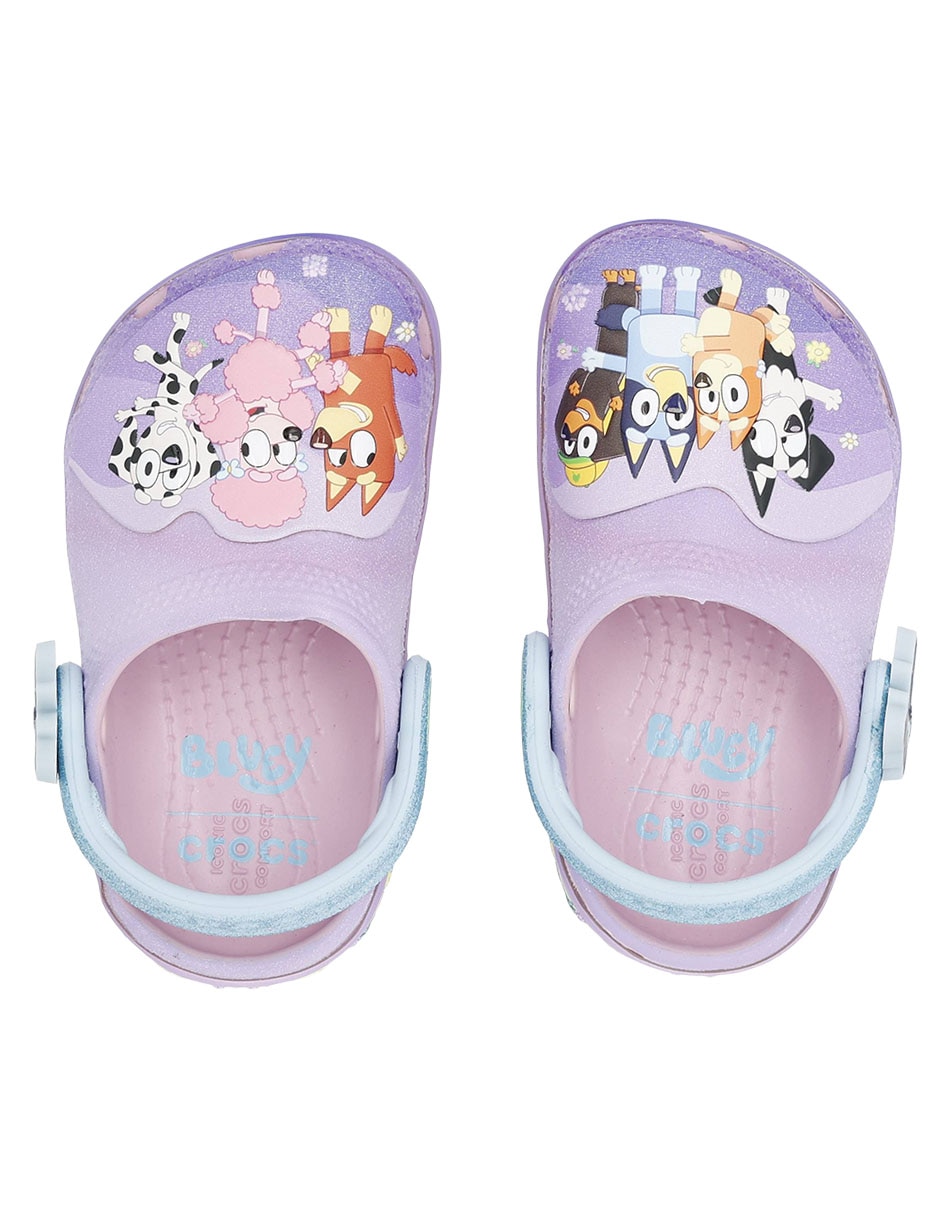 Sandalia Crocs Bluey Multi Pink Cls Clg T Para Infantil Niña