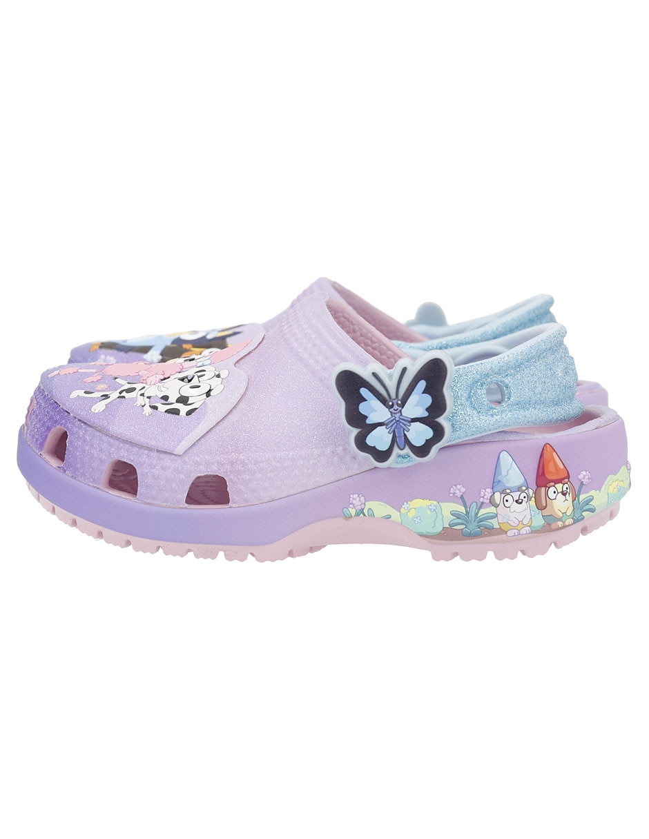 Sandalia Crocs Bluey Multi Pink Cls Clg T Para Infantil Niña