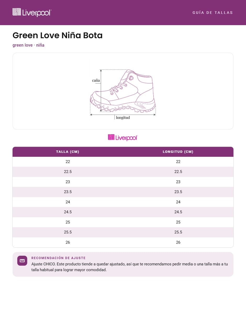 Bota para niña