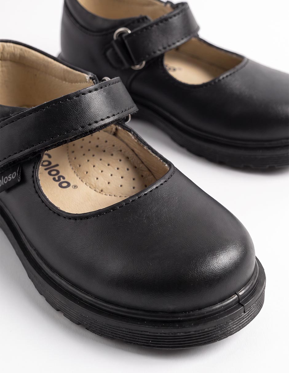 Zapato coloso de piel para niña