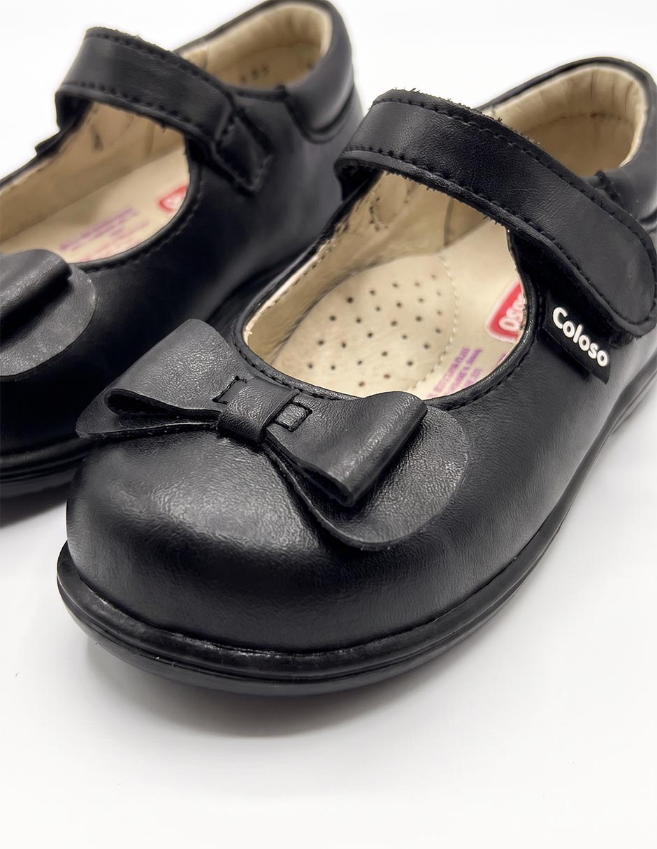 Zapato coloso de piel para niña