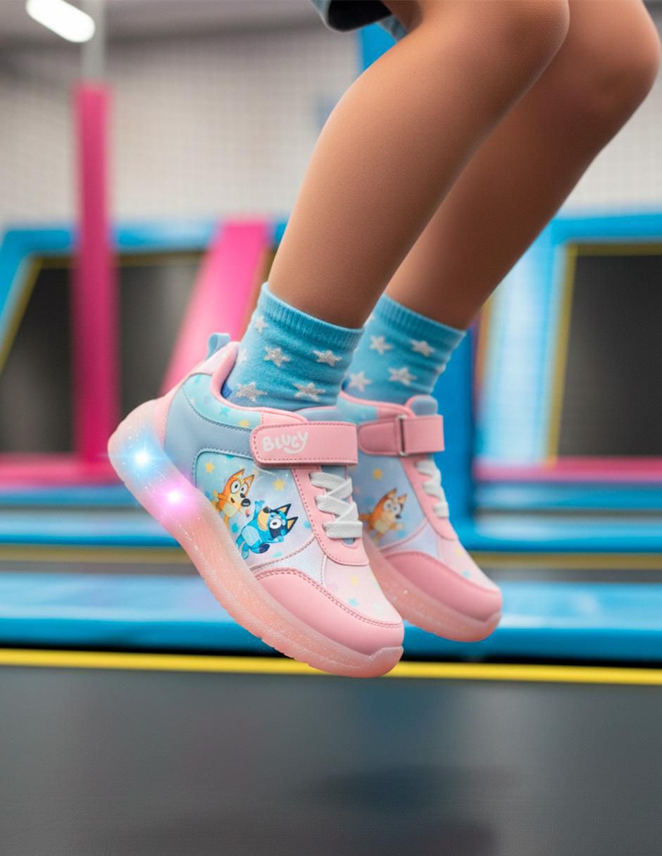 Tenis con luz para niña Bluey y Bingo 2