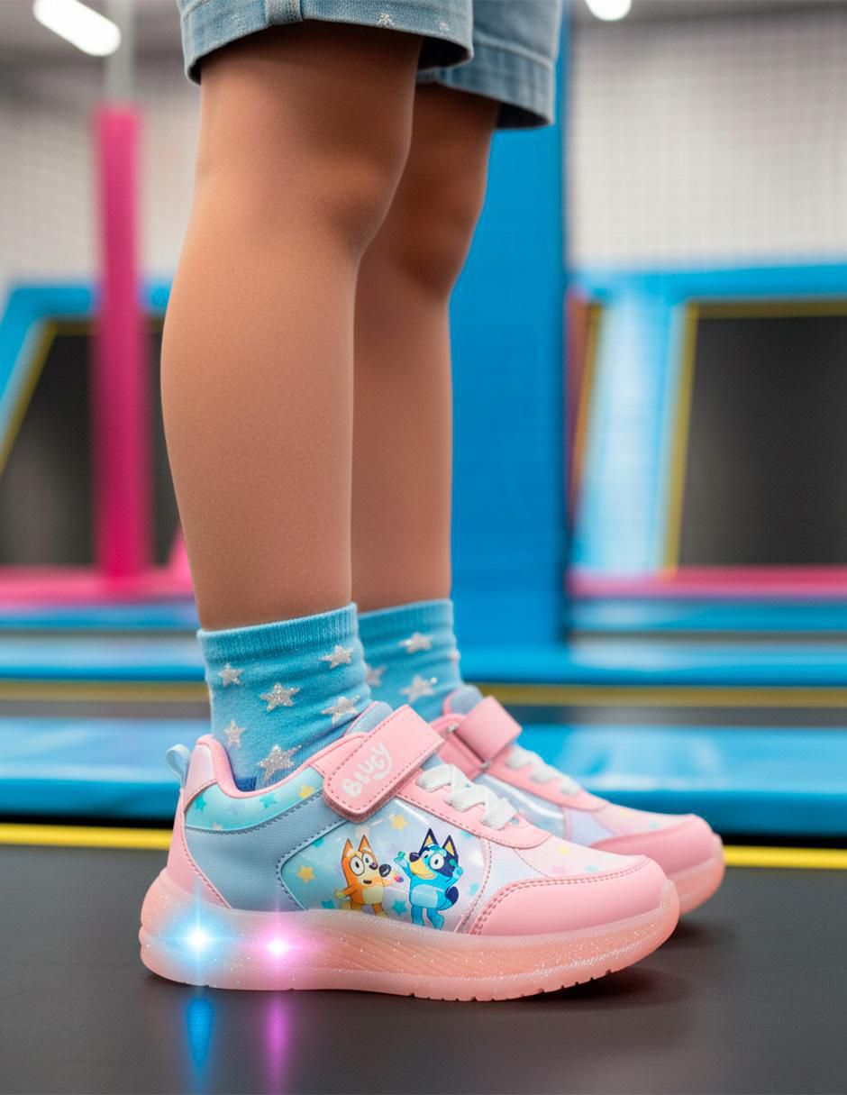 Tenis con luz para niña Bluey y Bingo 3