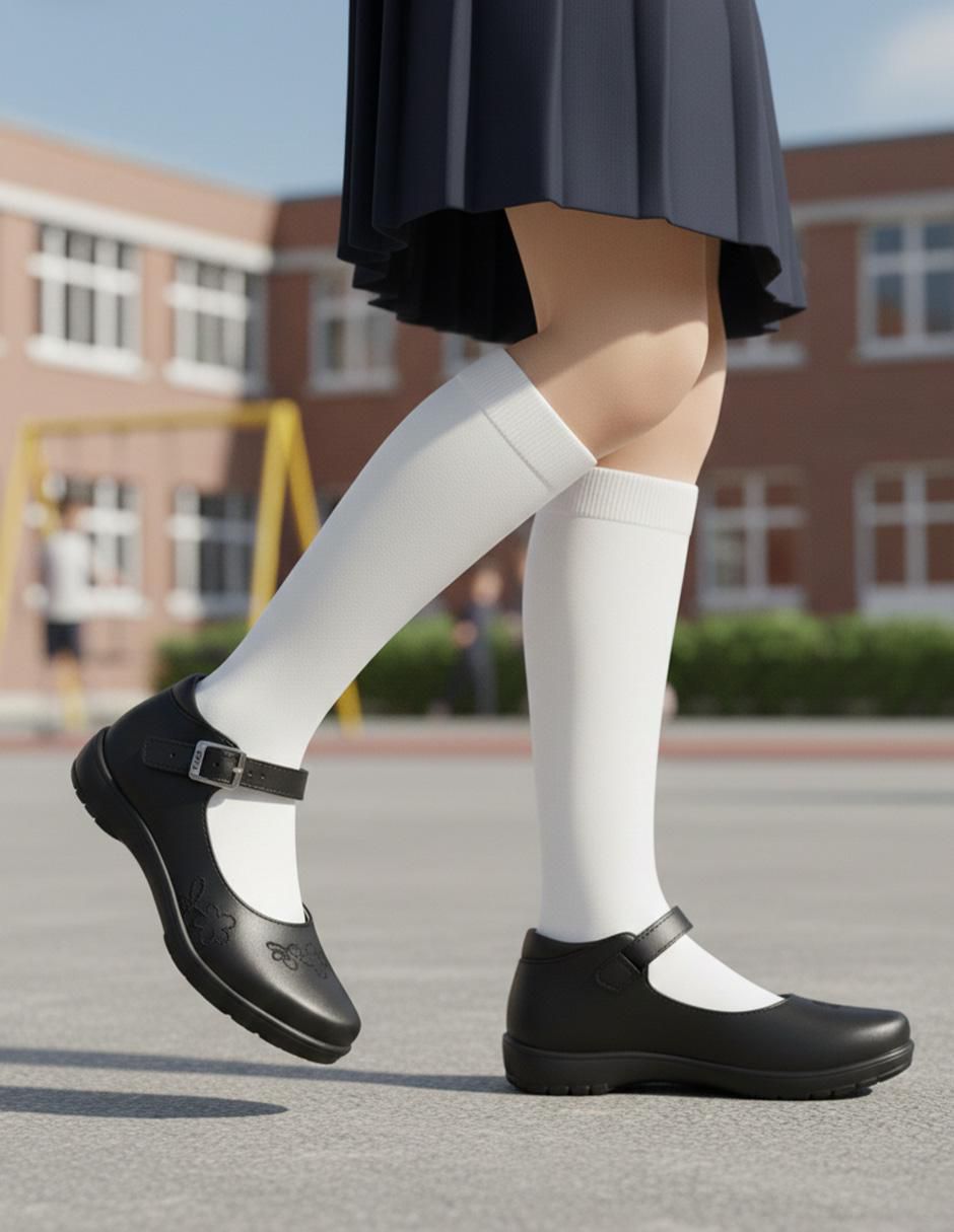 Zapato Back To School de piel para niña 3