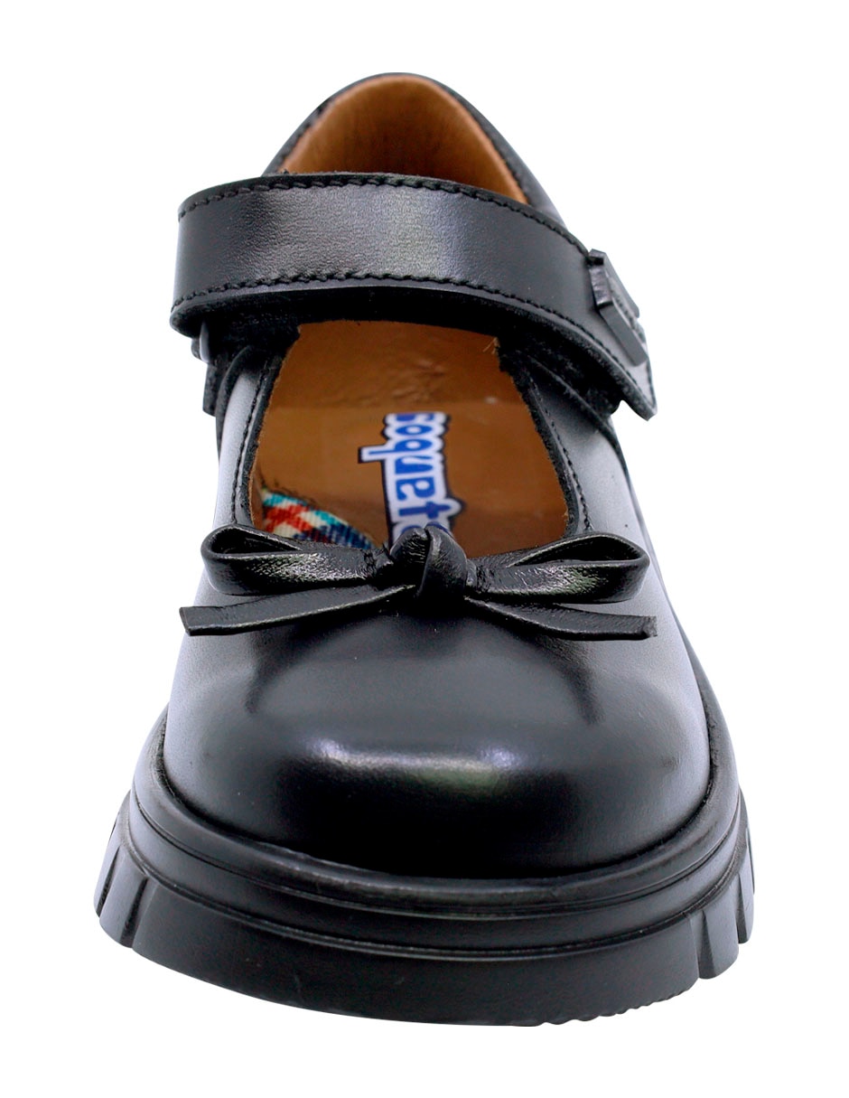 Zapato escolar "de" piel "para" infantil niña 3