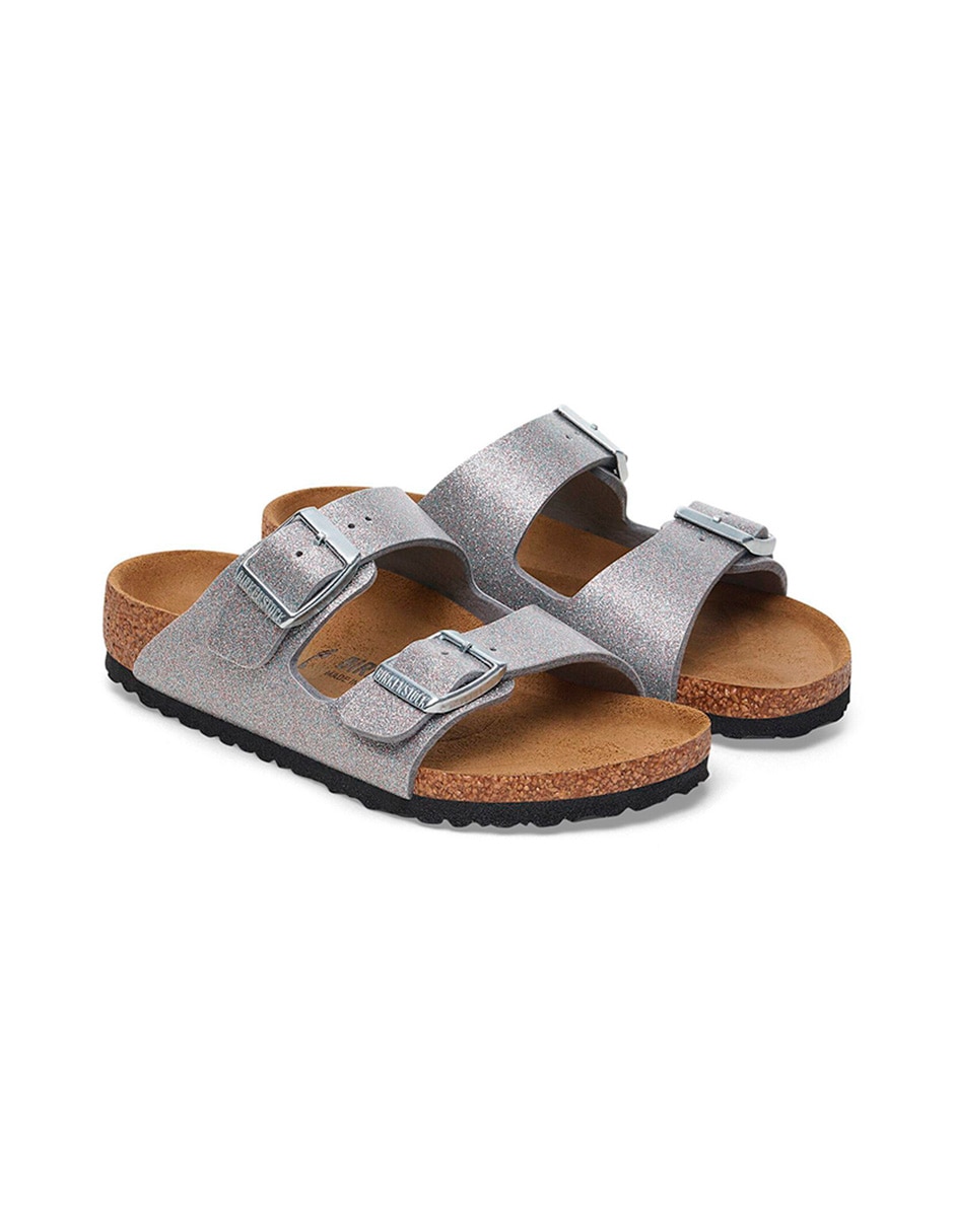 Sandalia Arizona Kids Sparkling Silver para niña 2