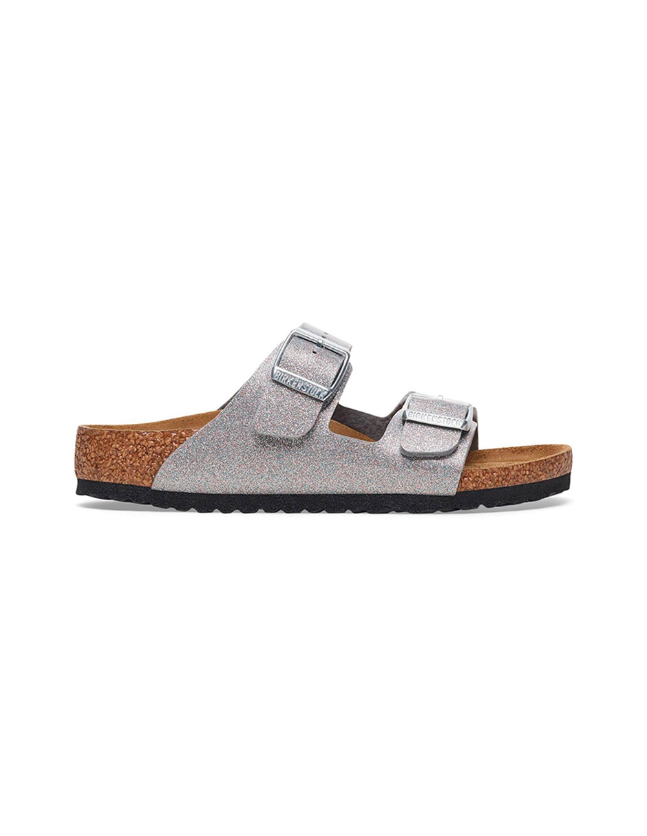 Sandalia Arizona Kids Sparkling Silver para niña 4