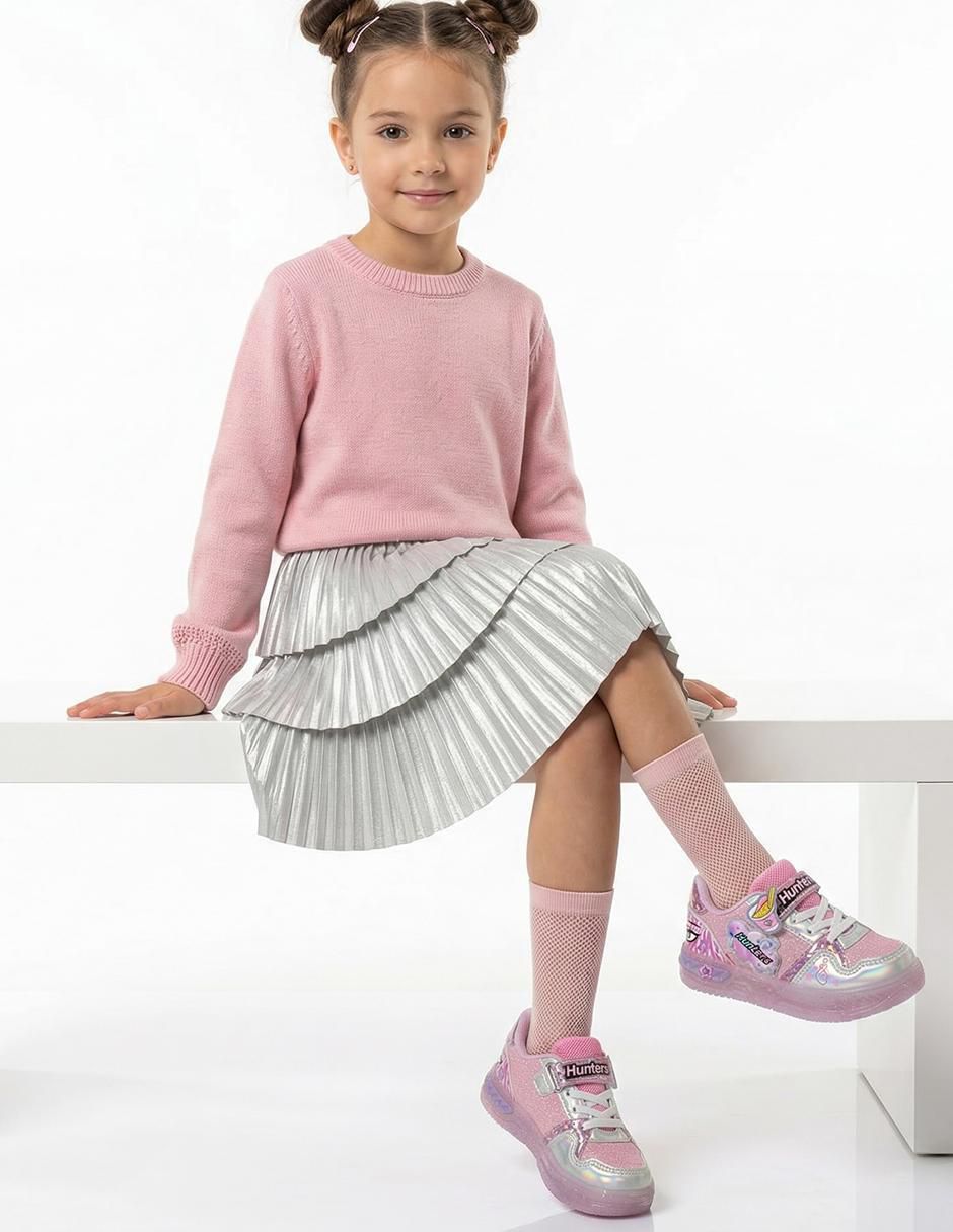 Tenis con luz para niña Pop