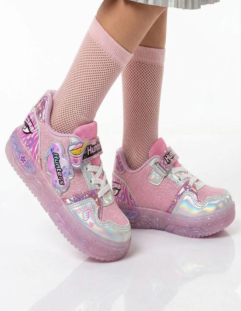 Tenis con luz para niña Pop