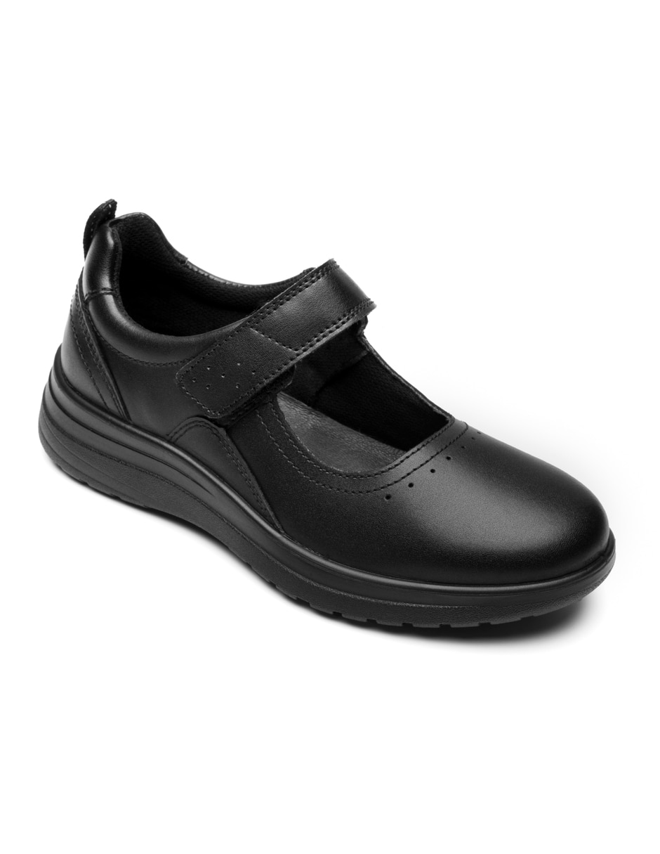 Zapato flexi escolar de piel para niña