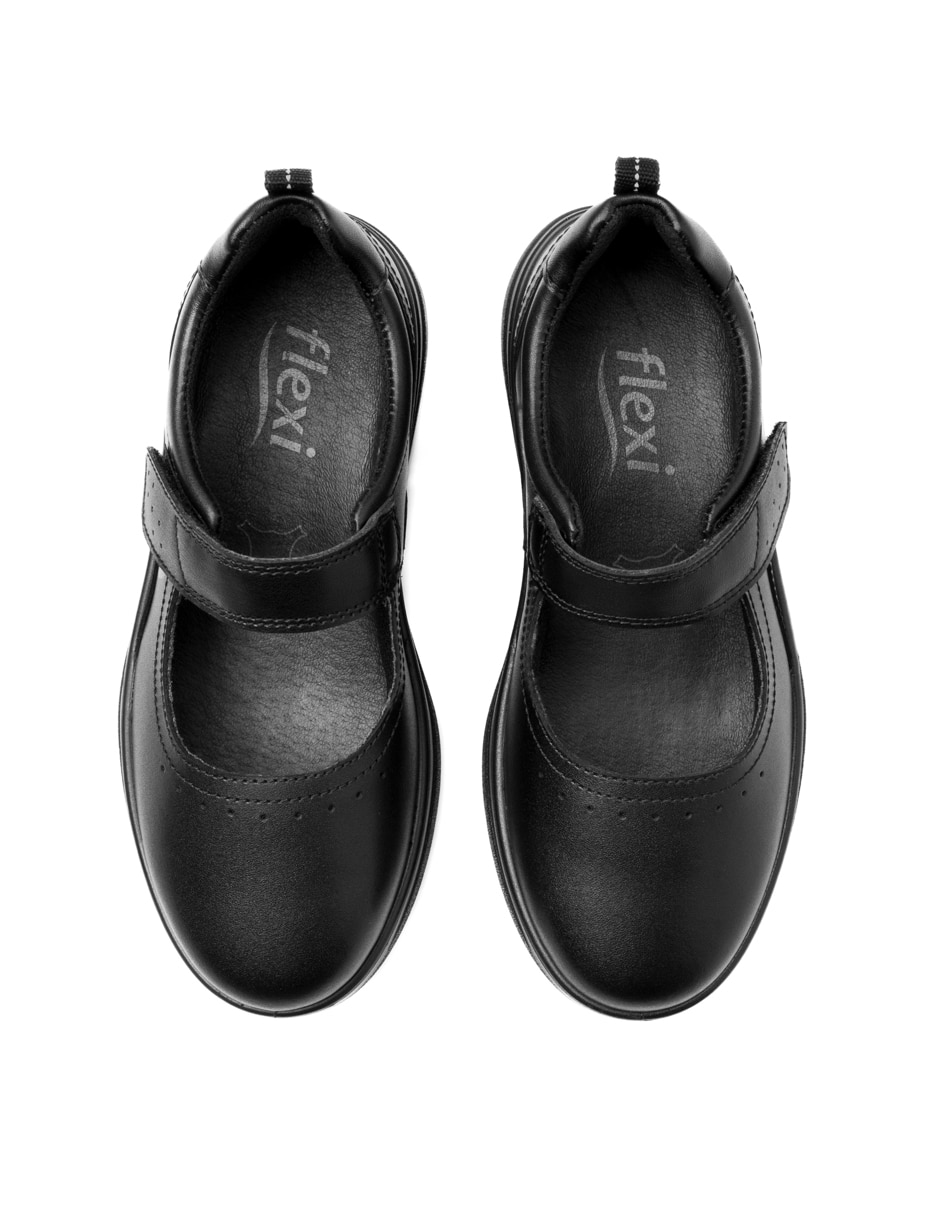 Zapato flexi escolar de piel para niña