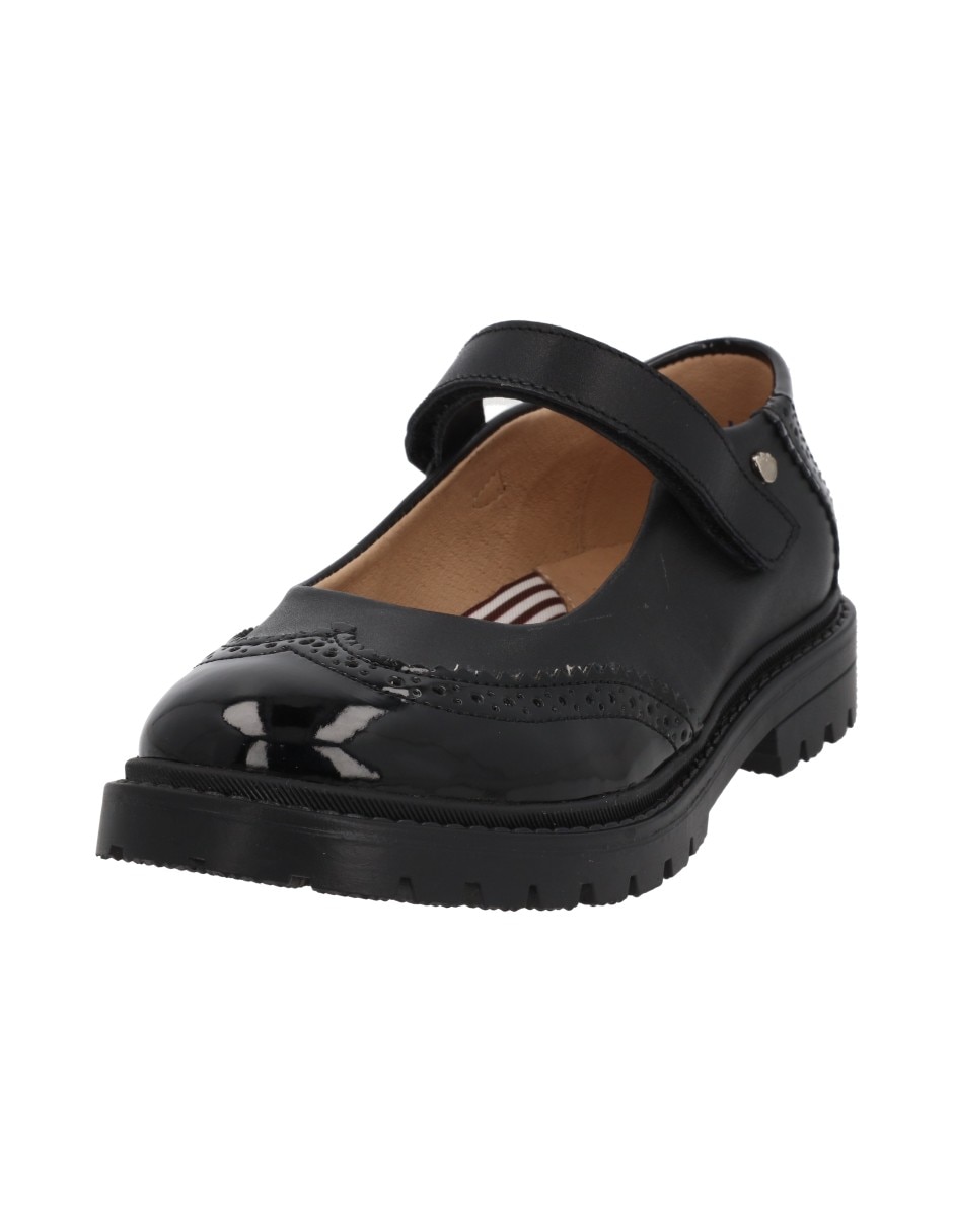 Zapato steve de piel para niña 2