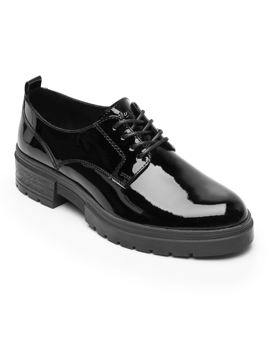 Zapato flexi escolar de piel para niña