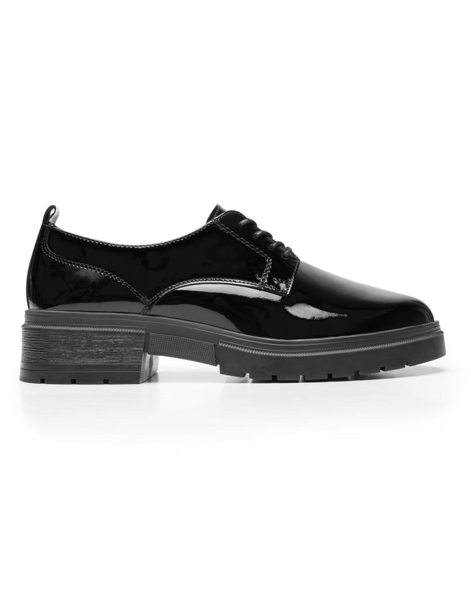 Zapato flexi escolar de piel para niña