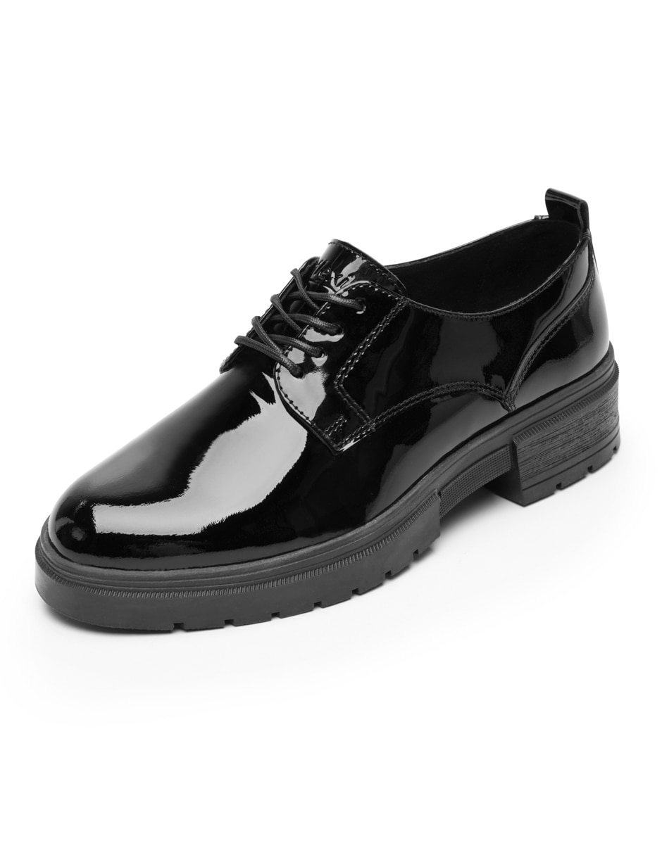 Zapato flexi escolar de piel para niña