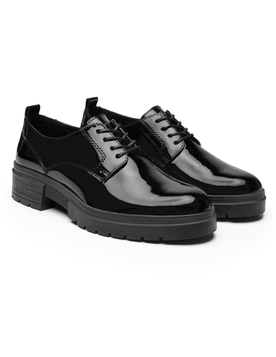 Zapato flexi escolar de piel para niña