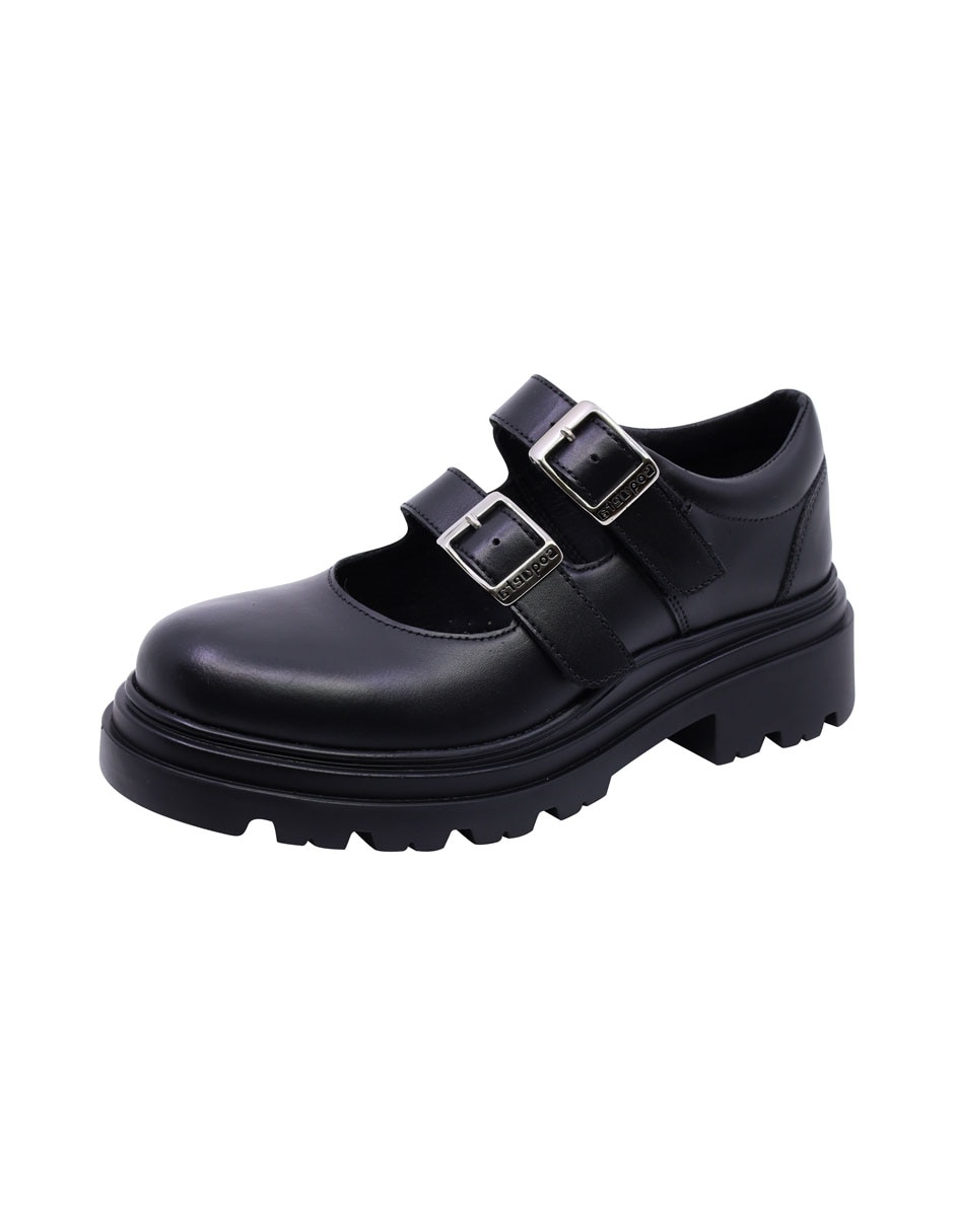 Zapato escola de piel para niña 2