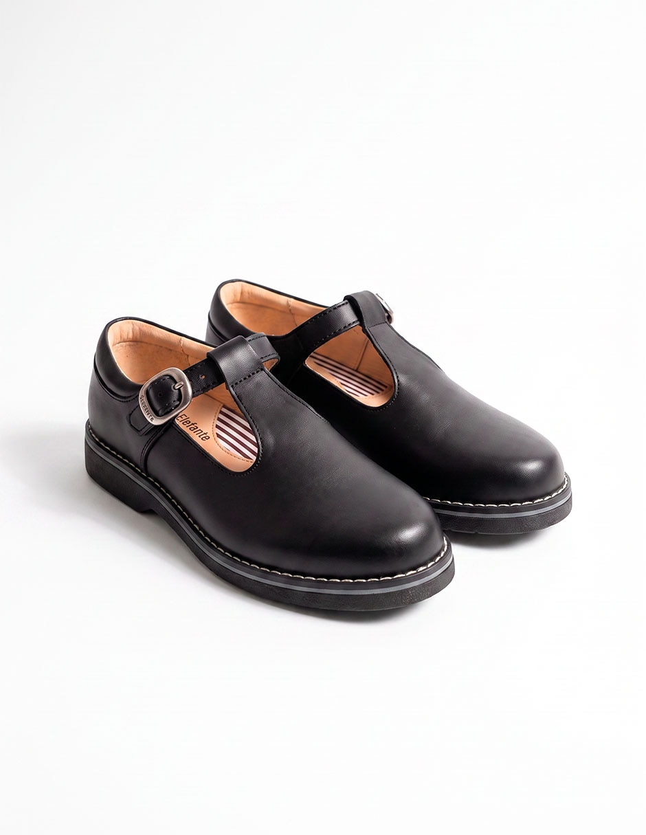Zapato escolar de piel para niña