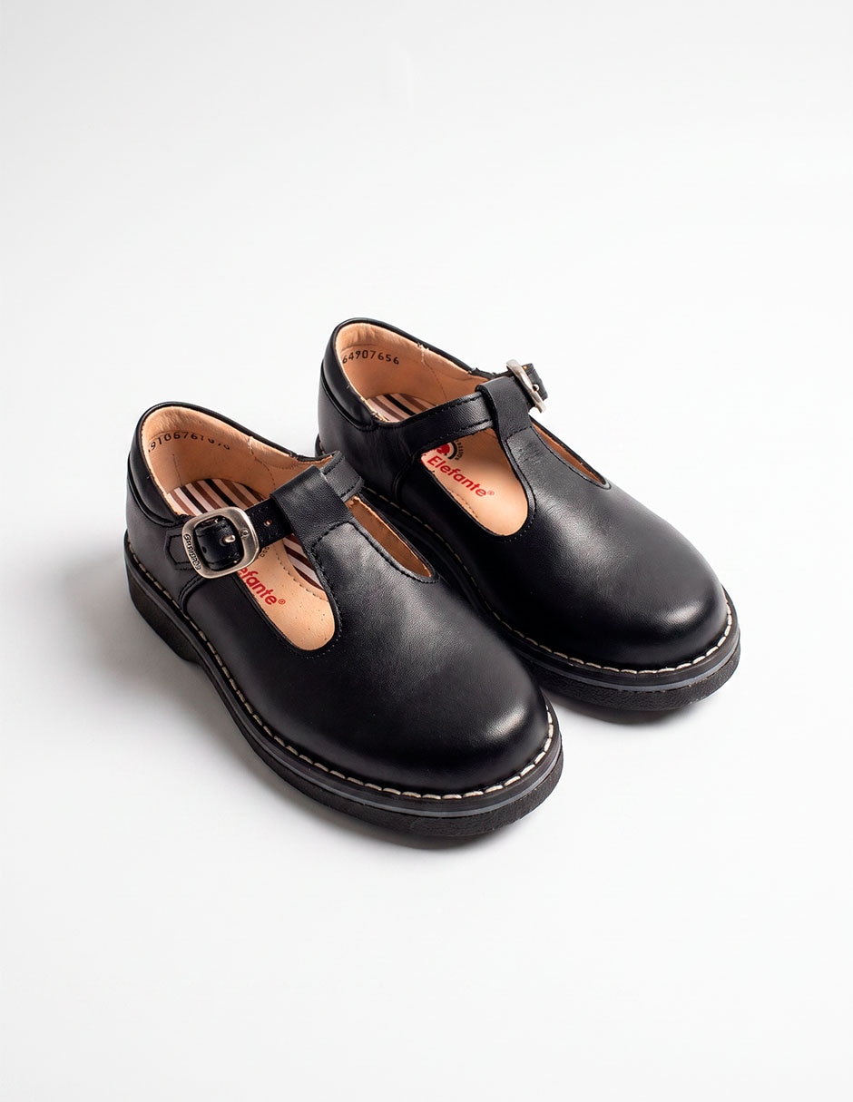 Zapato escolar de piel para niña