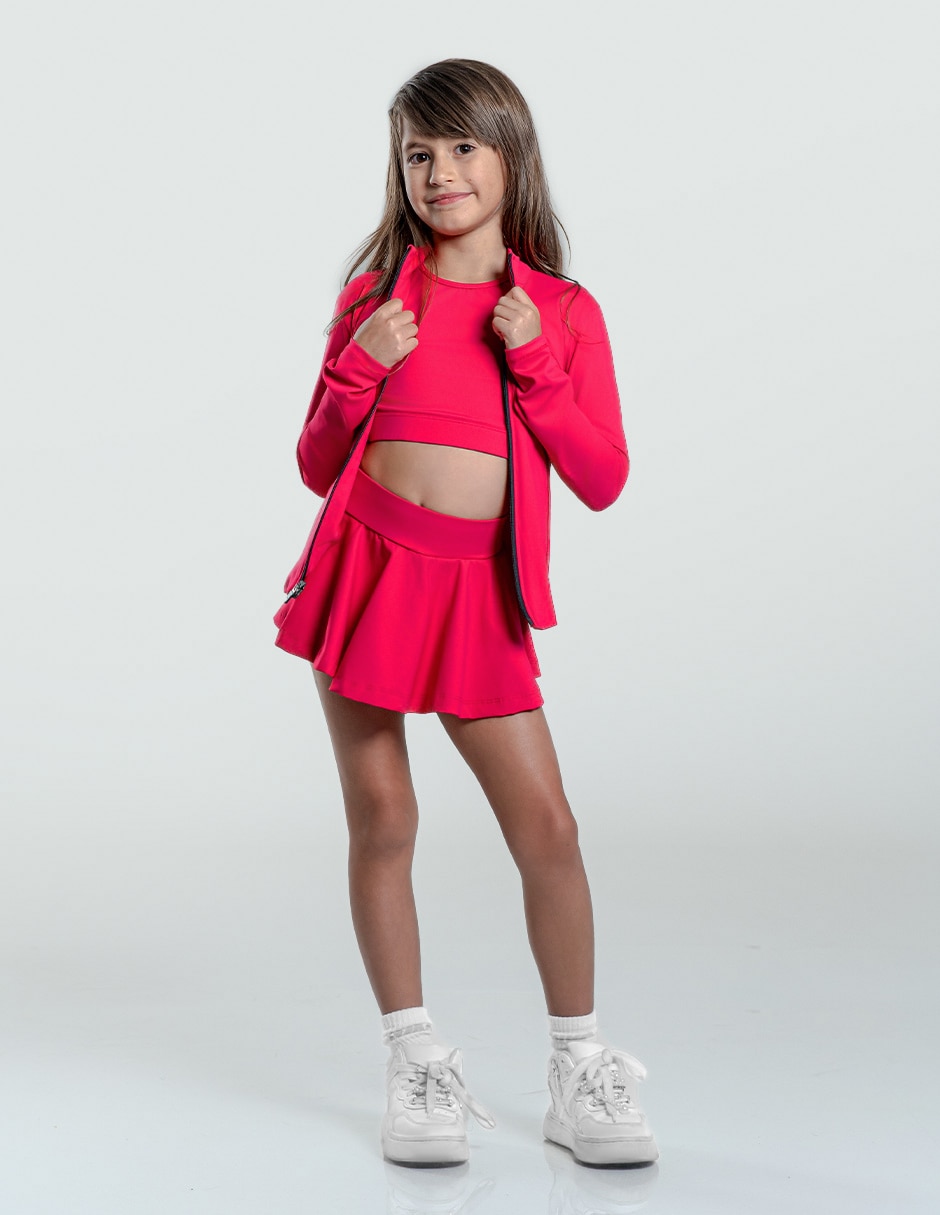 Conjunto deportivo regular con elástico para niña Conjunto deportivo regular con elástico para niña